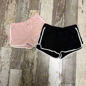 Old Navy Kids Pink and Black Shorts Set